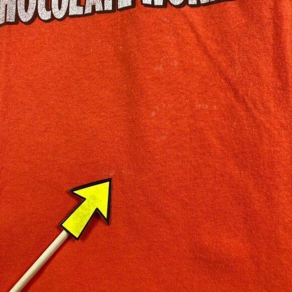 Chocolate World Hershey's Reese's Reeses T-Shirt Size Men's XL Shirt Orange - Picture 6 of 14